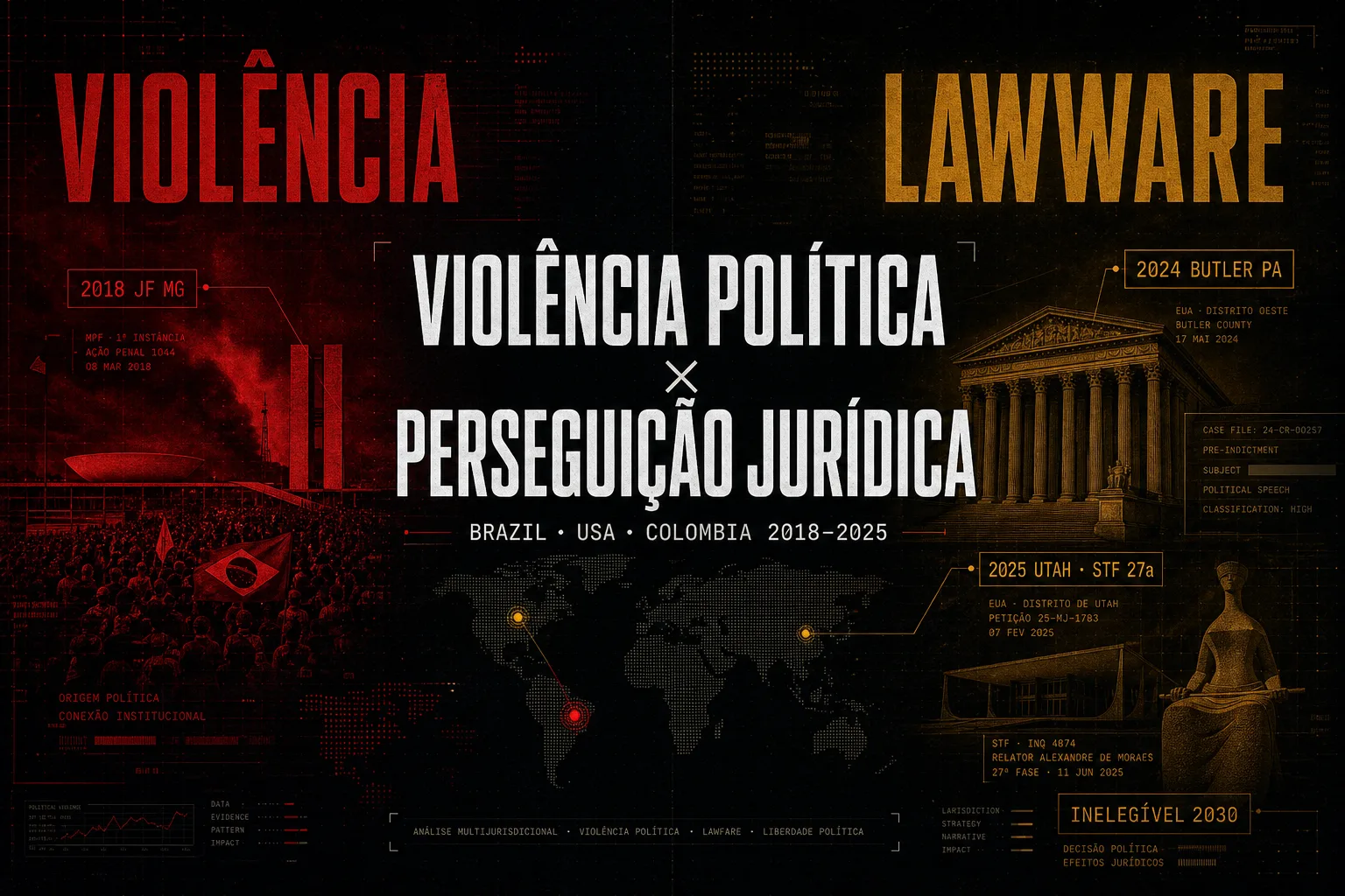Violência Política e Perseguição Jurídica — Dossiê Global 2018–2025